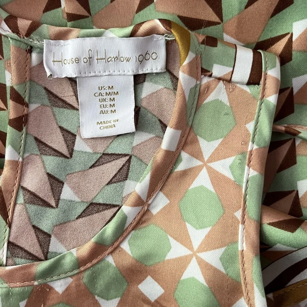 House of Harlow 1960 Geometric Pattern Shift Dress - Picture 3 of 7